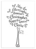 Personalised Family Tree 'Mulberry' Design