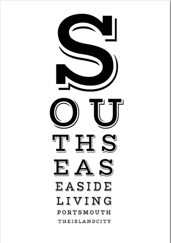 Southsea Eye Test Print